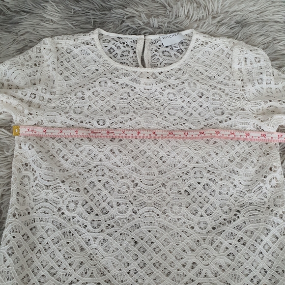 Witchery white lace long sleeve top and camisole set, size 4 - Picture 7 of 12
